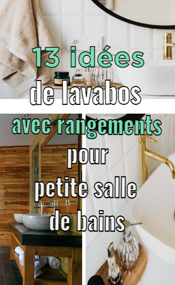 13 idées de lavabos d'angle avec rangements pour petite salle de bain 14