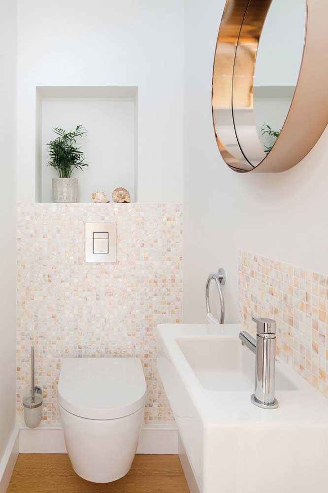 Les 60 plus belles décorations de petites salles de bain et toilettes 15