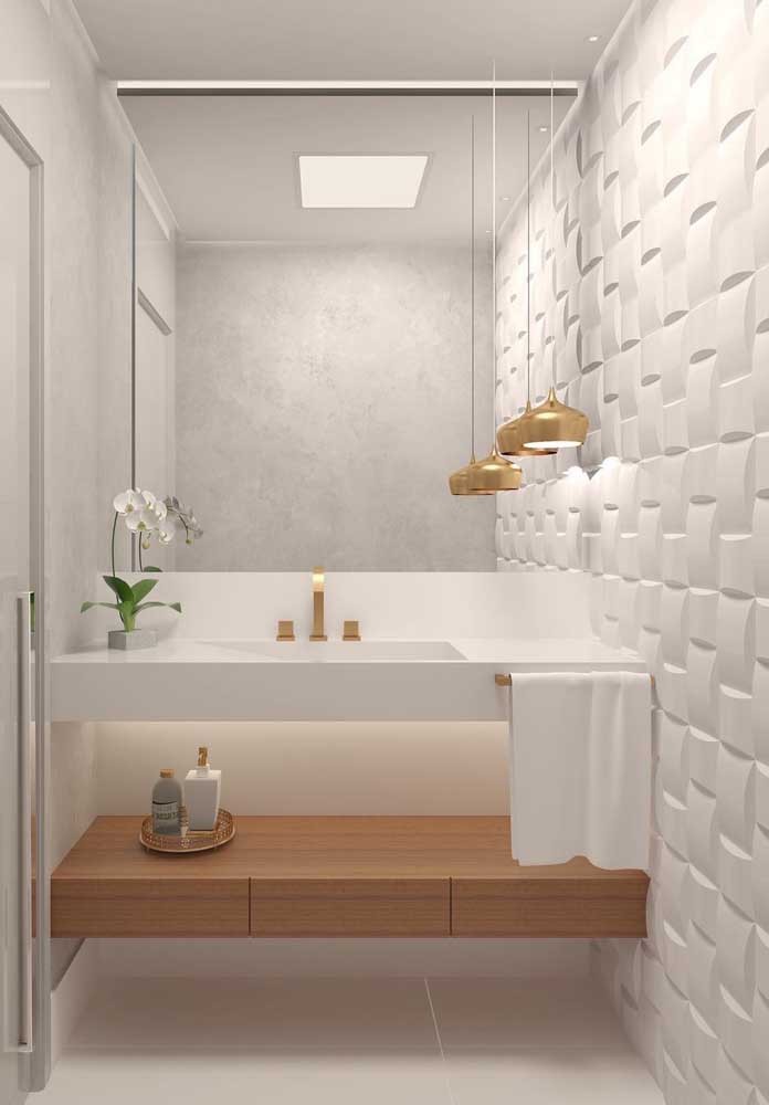 Les 60 plus belles décorations de petites salles de bain et toilettes 14