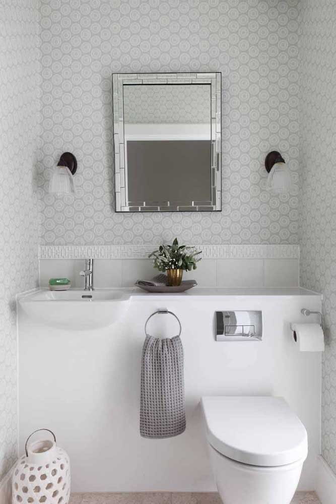 Les 60 plus belles décorations de petites salles de bain et toilettes 21