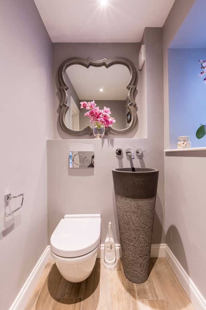 Les 60 plus belles décorations de petites salles de bain et toilettes 29