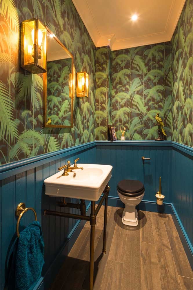 Les 60 plus belles décorations de petites salles de bain et toilettes 42