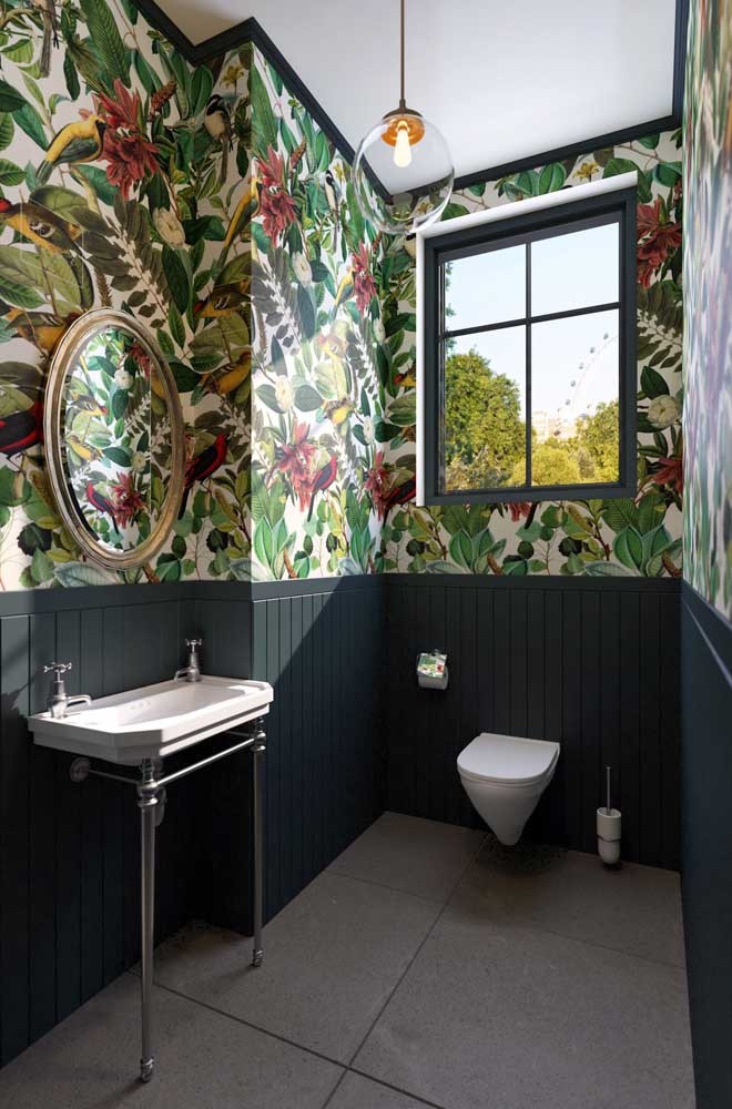 Les 60 plus belles décorations de petites salles de bain et toilettes 6