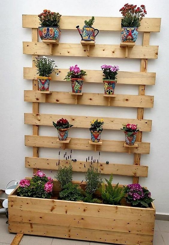 60 idées pour faire une jardinière avec une palette 8