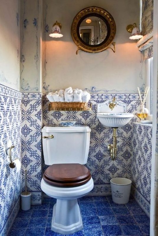 Les 30 plus belles décorations de toilettes & WC chics 15