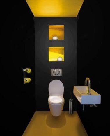 Les 30 plus belles décorations de toilettes & WC chics 20