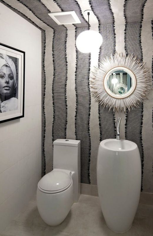 Les 30 plus belles décorations de toilettes & WC chics 28