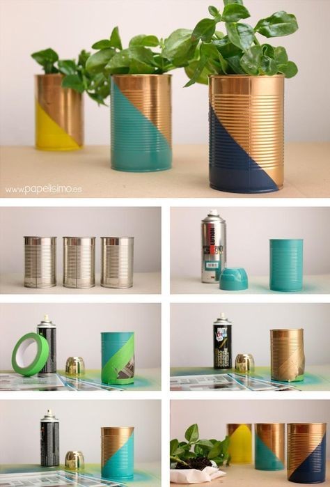 24 façons de recycler une boite de conserve en objet de décoration pour votre maison 5