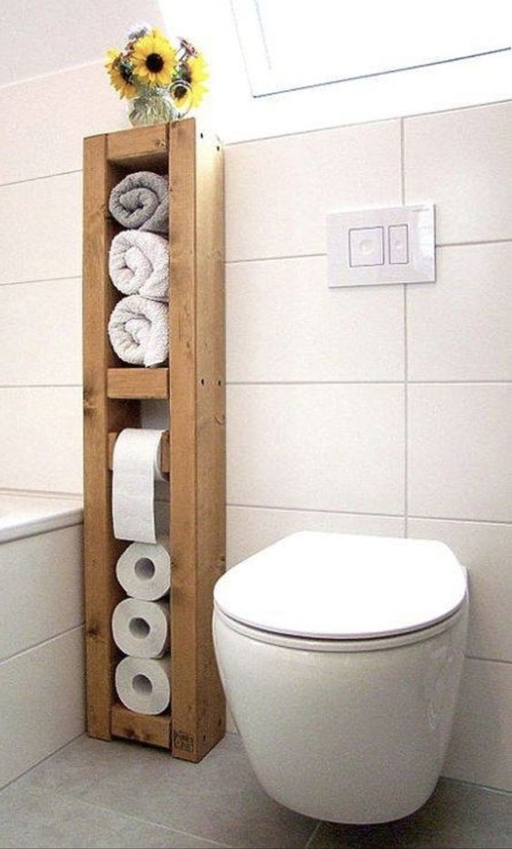20 idées de rangement de papier toilette qui ne vous ont jamais traversé l'esprit 11