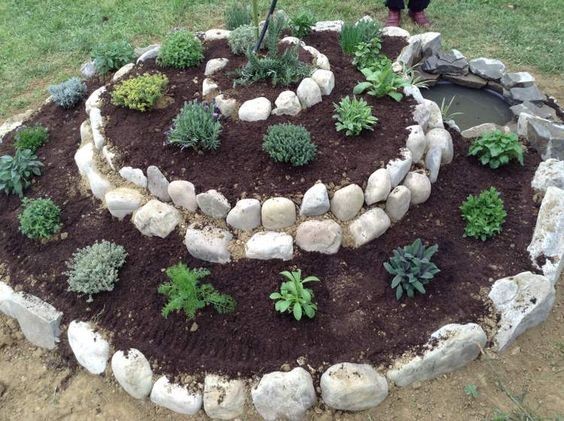 10 décorations en spirale de pierre pour votre jardin 5