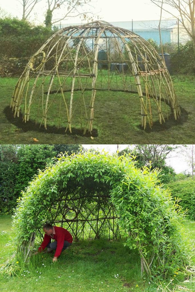 12 décorations et structures de jardin vivantes incroyables à bricoler 1