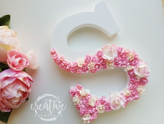 15 idées de lettres en fleurs à faire soi-même 7