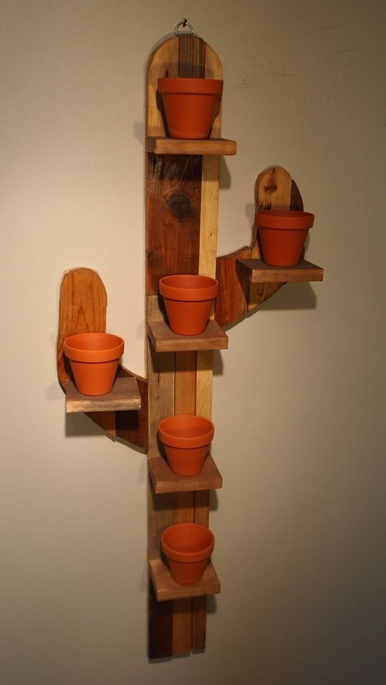 24 idées d'étagères pour plantes à faire soi-même avec du bois 8 24 idées d'étagères pour plantes à faire soi-même avec du bois 8