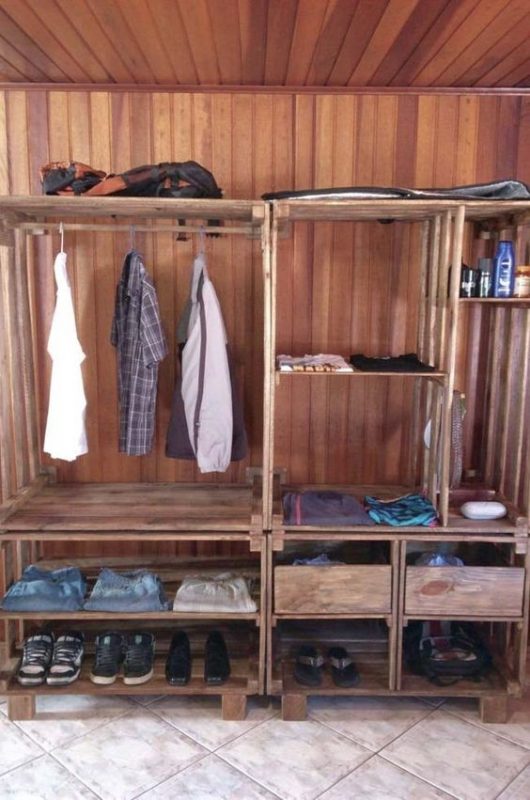 21 idées pour créer un dressing en palette 18 21 idées pour créer un dressing en palette 18