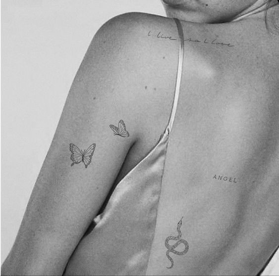 Les 100 plus belles idées de tatouages minimalistes pour femmes 72