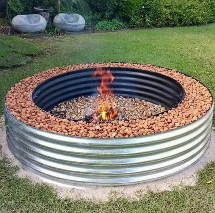 10 idées de feux pour le jardin à faire soi-même 1