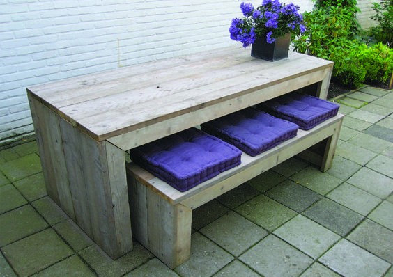 13 idées de tables de jardin en palettes 4 13 idées de tables de jardin en palettes 4