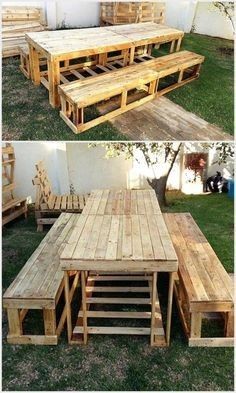 13 idées de tables de jardin en palettes 6