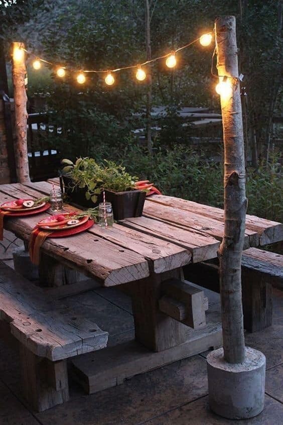 17 belles idées de tables à manger de jardin 2