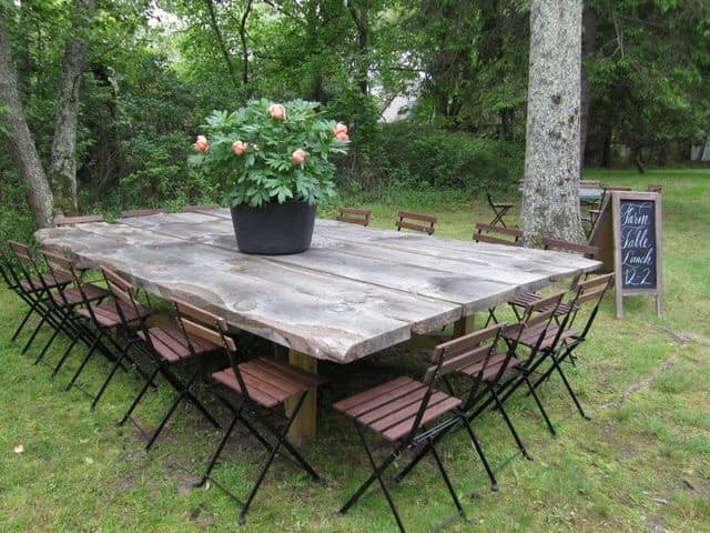 17 belles idées de tables à manger de jardin 3