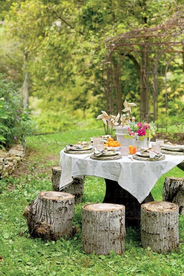 17 belles idées de tables à manger de jardin 9
