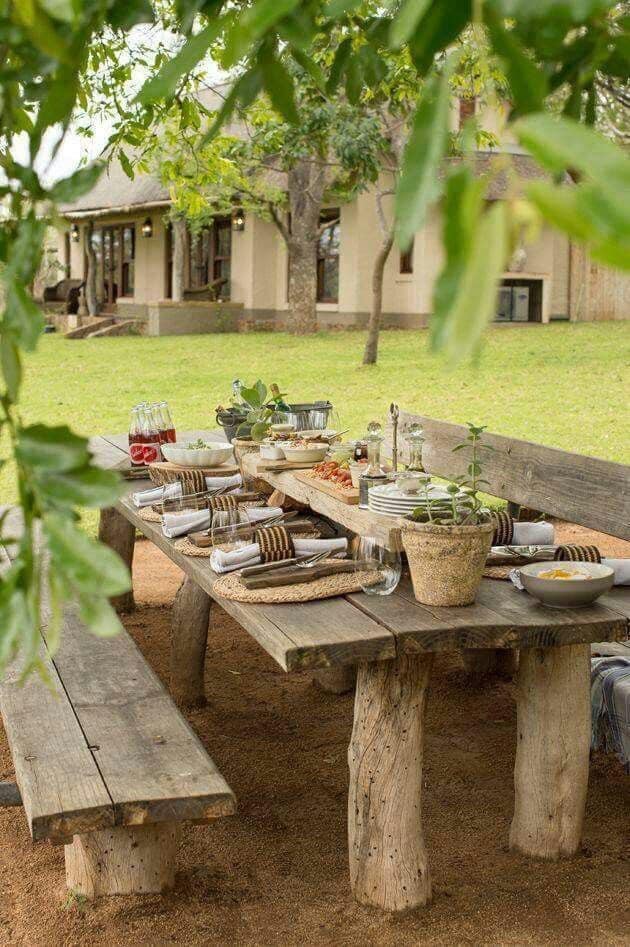 17 belles idées de tables à manger de jardin 1