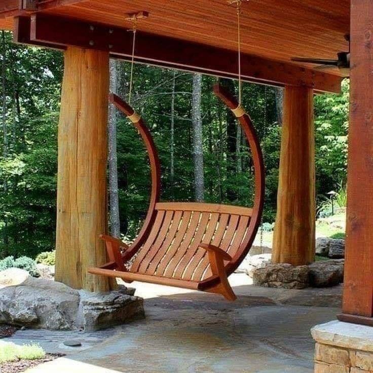 17 idées de fauteuils suspendus en bois à fabriquer soi-même 24