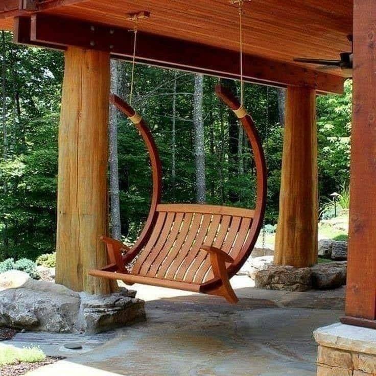 17 idées de fauteuils suspendus en bois à fabriquer soi-même 7