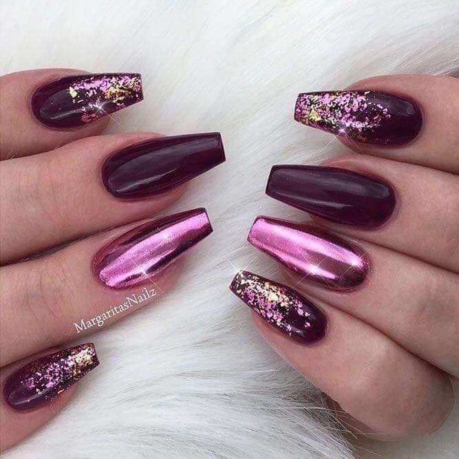 17 top idées d'ongles avec effet miroir 13