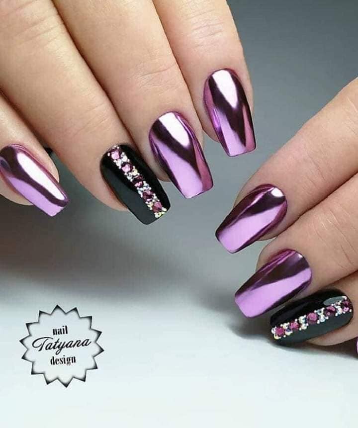 17 top idées d'ongles avec effet miroir 4