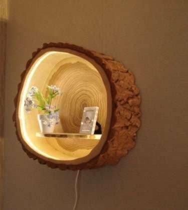 17 idées décoratives pour votre maison en utilisant des bûches de bois 1