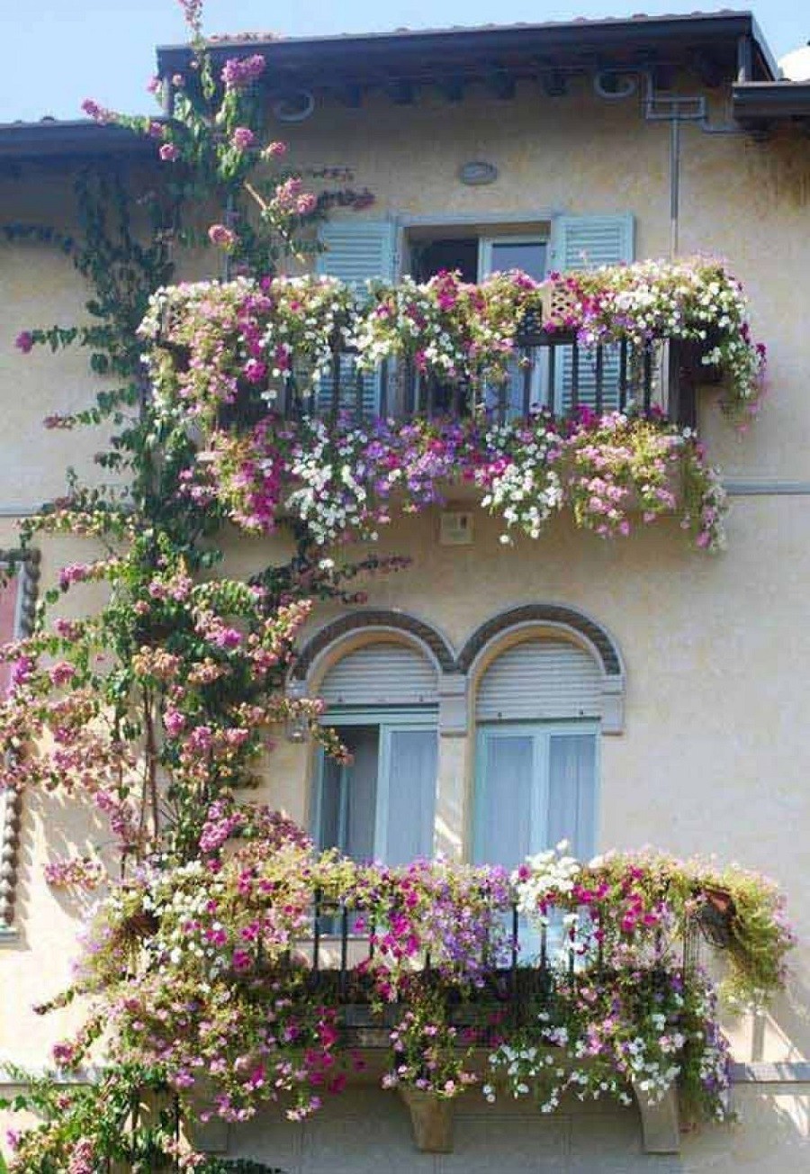 20 superbes idées pour décorer votre balcon avec des fleurs 6