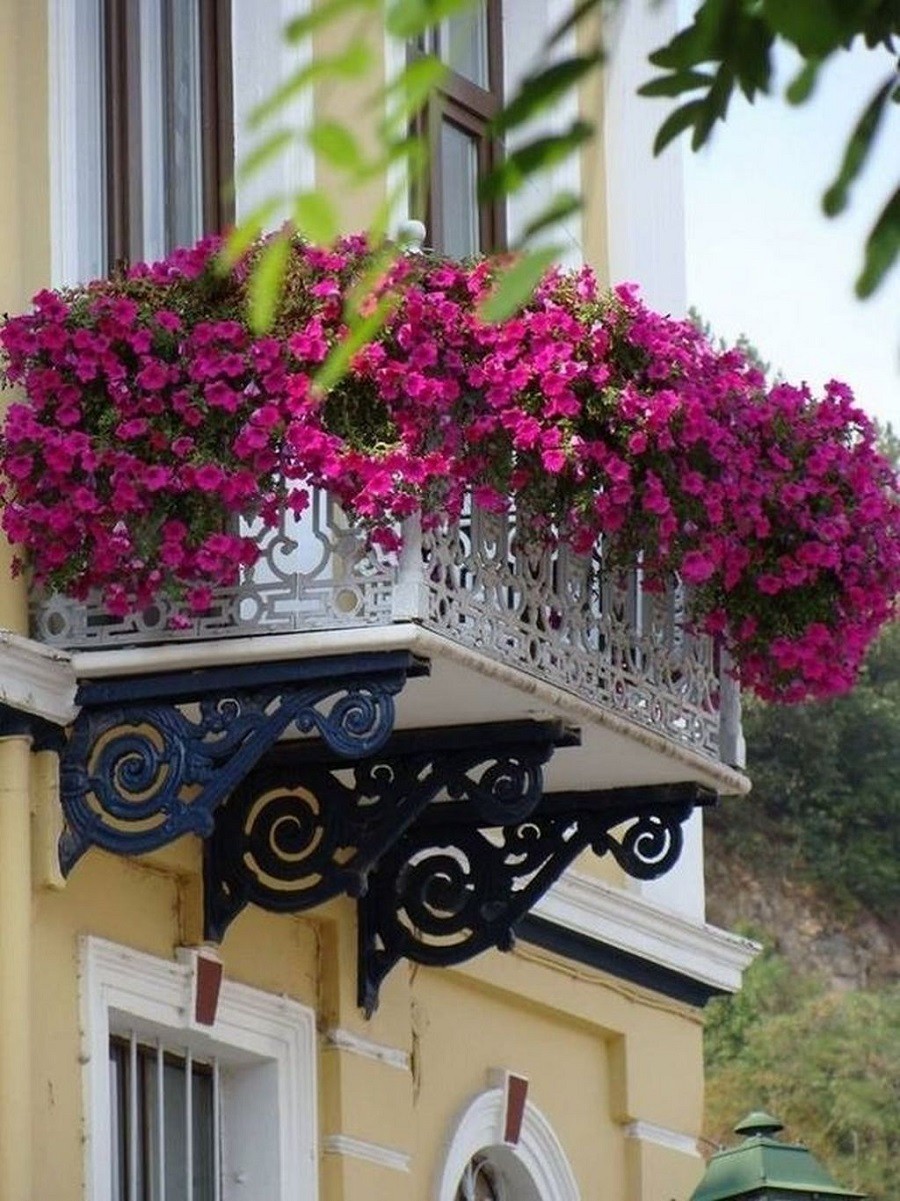 20 superbes idées pour décorer votre balcon avec des fleurs 1