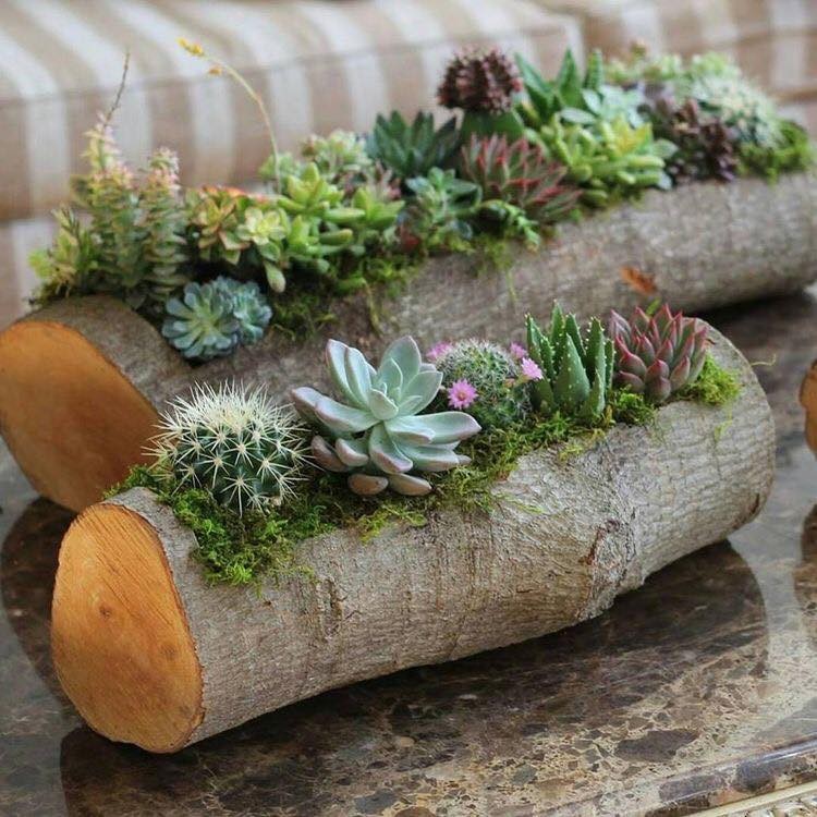 24 idées pour recycler des troncs d'arbres et décorer votre maison avec eux 1