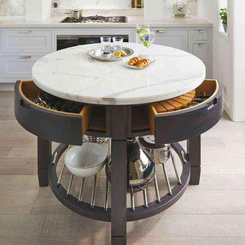 28 idées de meubles de cuisines aux angles arrondis 1