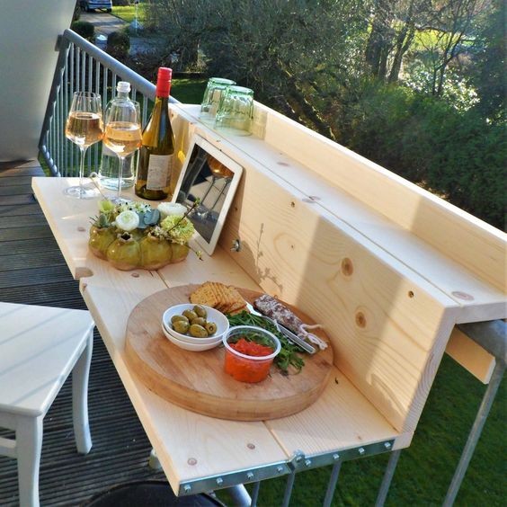 28 idées de tables pour balcon pour bien recevoir vos amis 13