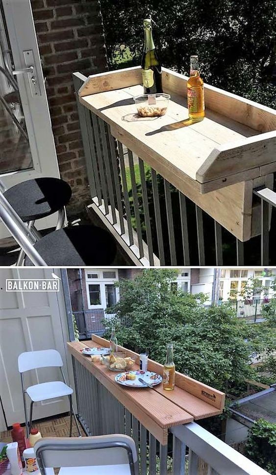 28 idées de tables pour balcon pour bien recevoir vos amis 8