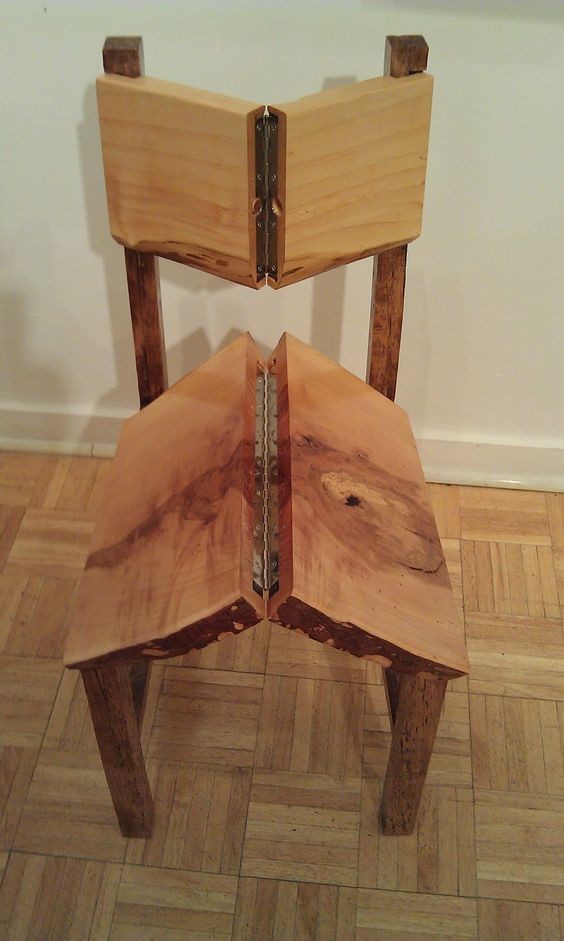 33 idées de bancs, tables & chaises en bois brut 10
