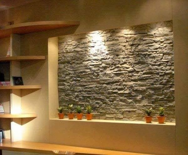 33 idées parfaites pour décorer les murs avec des pierres et des briques 23