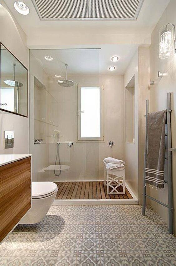 14 idées pour séparer la douche de la salle de bain 13