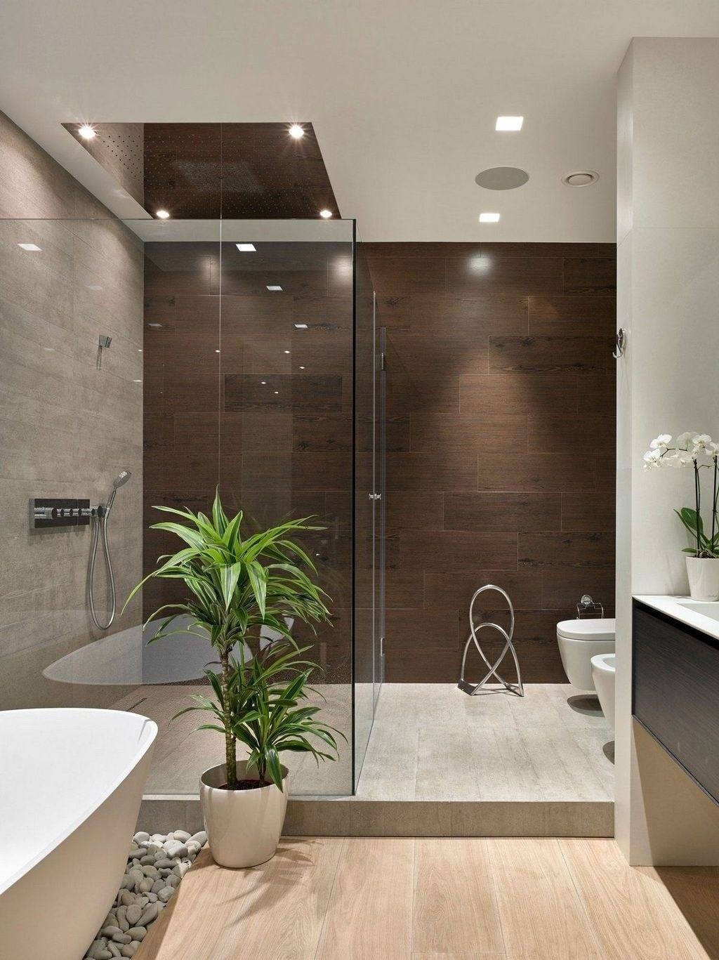 14 idées pour séparer la douche de la salle de bain 3