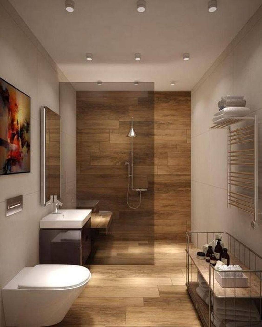 14 idées pour séparer la douche de la salle de bain 8