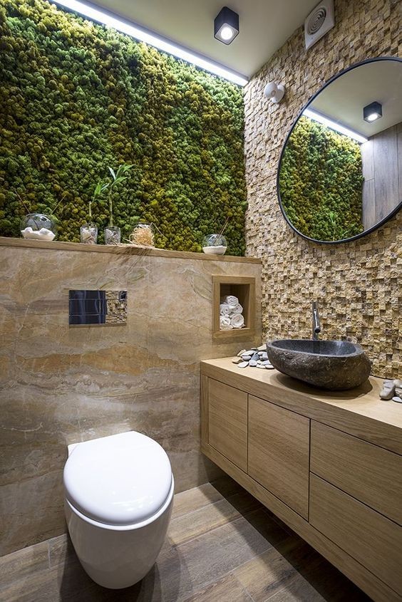 39 décorations de wc nature pour vous inspirer 25