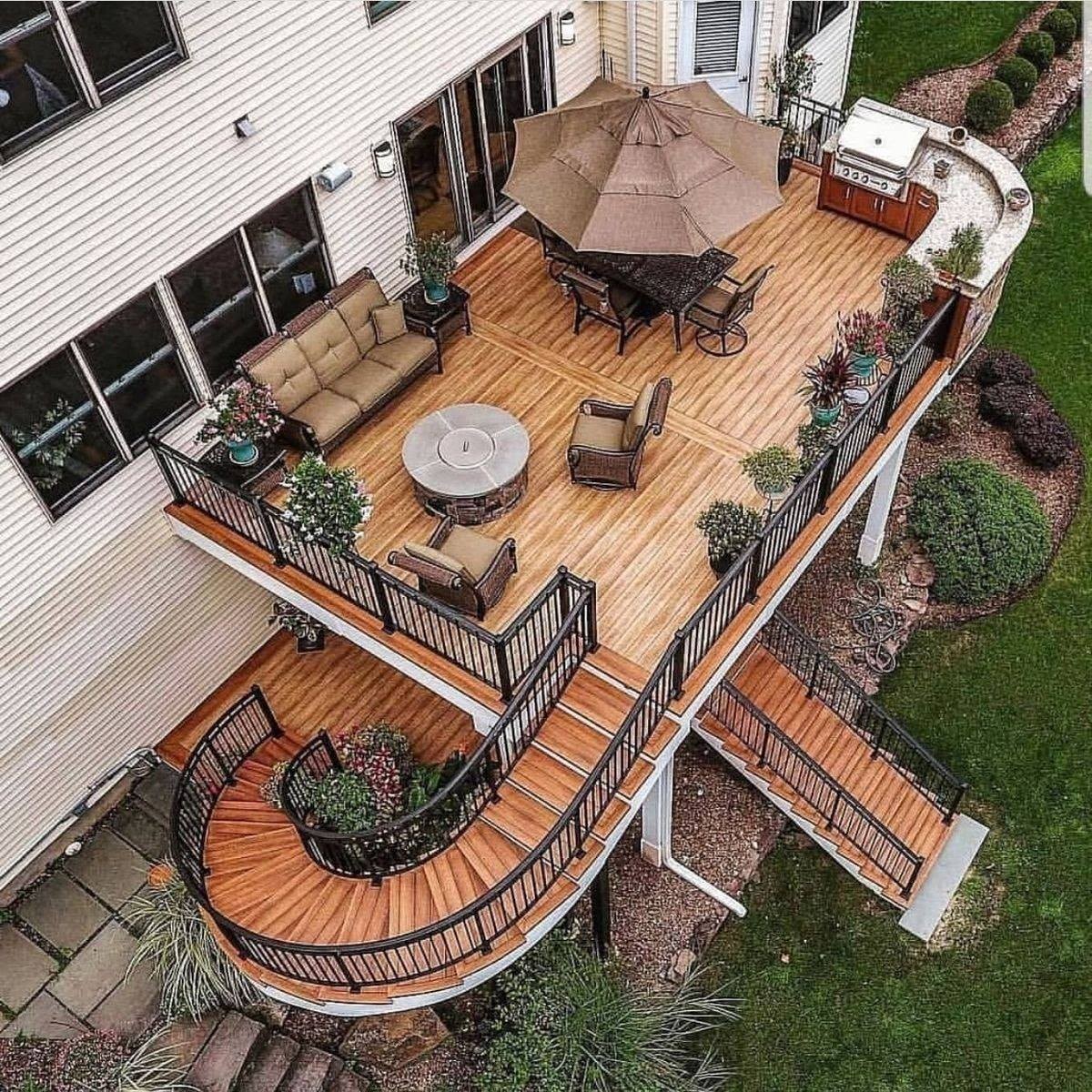29 conceptions de terrasses en bois pour s'inspirer 15
