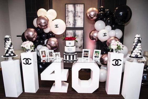 40 Décorations d'anniversaire pour la fête des 40 ans 19