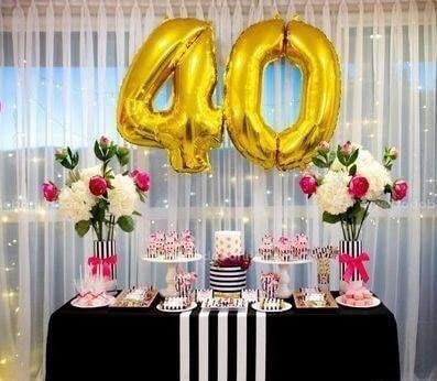 40 Décorations d'anniversaire pour la fête des 40 ans 26