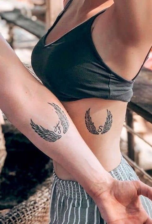 Les 44 plus belles idées de tatouages ailes d'ange 19
