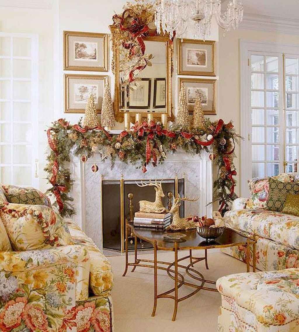 80 Belles idées pour décorer votre salon ce Noel 18