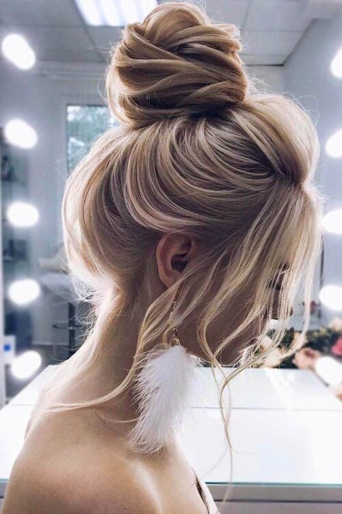 61 top idées de coiffures de chignon de mariage 3