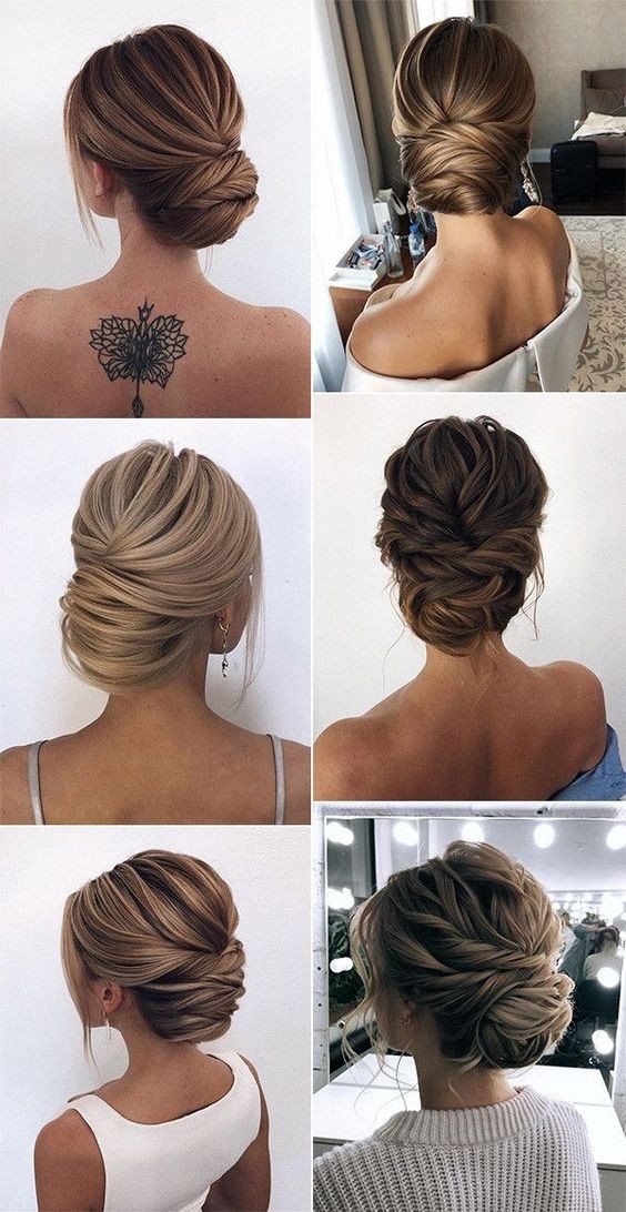 61 top idées de coiffures de chignon de mariage 31